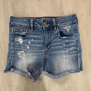 American Eagle High Rise Jean Shorts